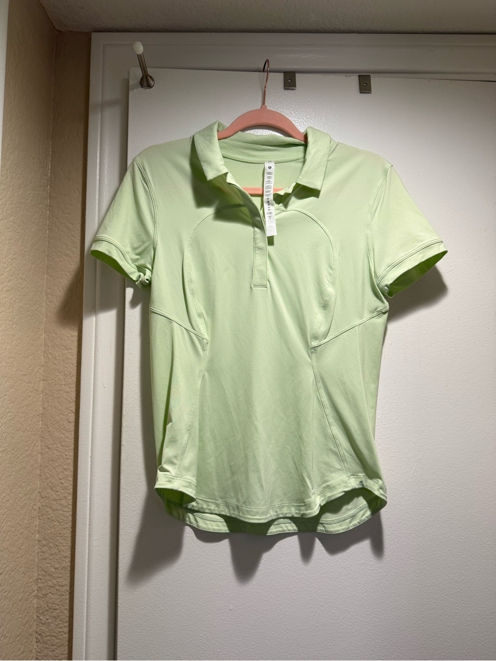 lululemon athletica Light Lime Short-Sleeve Polo